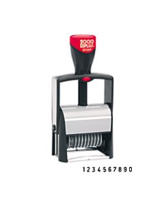 Cosco 2000 Plus Self-Inking Numbering Stamp, 10-Number Bands, 3/16in x 1 5/8in, Black Ink