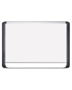 MasterVision Porcelain Dry-Erase Whiteboard, 48in x 96in, Aluminum Frame With Silver Finish