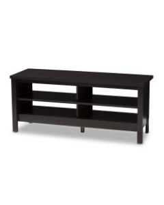 Baxton Studio Melea TV Stand, Wenge Dark Brown