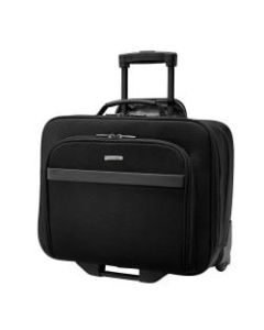 Samsonite Double Gusset Wheeled Portfolio, Black