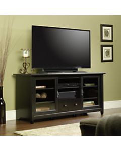 Sauder Edge Water Entertainment Credenza TV Stand For TVs Up To 55in, Estate Black