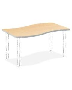 HON Build Series Ribbon-Shape Table Top, 1 1/8inH x 54inW x 30inD, Maple