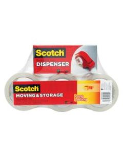 Scotch Long Lasting Storage Packaging Tape With Hand-Held Dispenser, 1 7/8in x 54.6 Yd., Pack Of 6