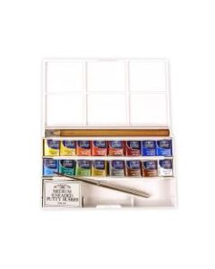 Winsor & Newton Cotman Watercolor Deluxe Sketchers Pocket Box, Set Of 16