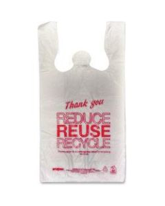 Unistar Plastics Thank You Eco-friendly Bag - 11.50in Width x 21.50in Length x 6.50in Depth - 47 mil (1194 Micron) Thickness - Red - Plastic - 1000/Carton