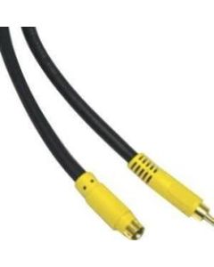 C2G 12ft Value Series Bi-Directional S-Video to Composite Video Cable - RCA Male - Male S-Video - 12ft - Black