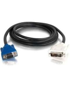 C2G 2m DVI Male to HD15 VGA Female Video Extension Cable (6.5ft) - DVI-A Male - HD-15 Female - 6.56ft - Black