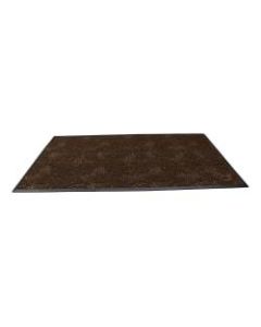 Waterhog Plus Swirl Floor Mat, 24in x 36in, 100% Recycled, Chestnut Brown