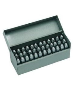 Standard Steel Hand Stamp Sets, 1/4 in, 0 thru 8; A thru Z