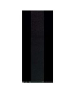 Amscan Large Plastic Treat Bags, 11-1/2inH x 5inW x 3-1/4inD, Black, Pack Of 100 Bags