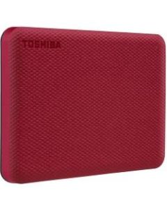 Toshiba Canvio Advance Portable External Hard Drive, 1TB, Red