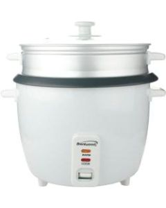 Brentwood 10-Cup Rice Cooker and Steamer, White