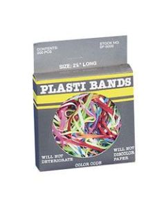 Baumgartens Plastibands, 2 1/4in, Assorted Colors, Pack Of 200