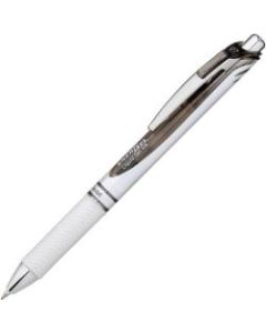 Pentel EnerGel Pearl Retractable Liquid Gel Pen - Medium Pen Point - 0.7 mm Pen Point Size - Refillable - Retractable - Black Gel-based Ink - Pearl White Barrel - Stainless Steel Tip - 1 Each