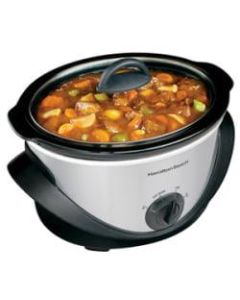 Hamilton Beach 33141 Slow Cooker - 1 gal - Stainless Steel