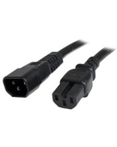 StarTech.com 6 ft 14 AWG Computer Power Cord - IEC C14 to IEC C15 - Connect a high-powered server to a Power Distribution Unit, for high-temperature equipment - c14 to c15 power cable - c14 to c15 power cord - c15 power cable -c15 power cord