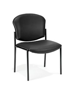 OFM Manor Series Anti-Microbial Anti-Bacterial Guest Reception Chair, Black