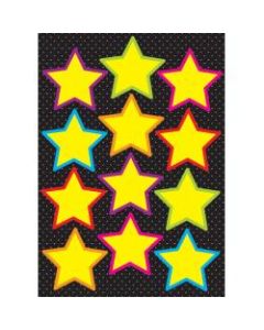 Ashley Productions Die-Cut Magnets, Yellow Stars, Pack Of 12