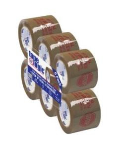 Tape Logic Stop If Seal Is Broken Preprinted Carton-Sealing Tape, 3in Core, 3in x 110 Yd., Red/Tan, Case Of 6