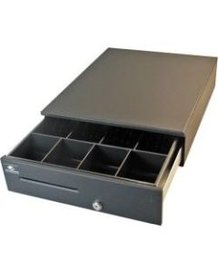 APG Cash Drawer Series 4000 1317 Cash Drawer - 4 Bill x 4 Coin - Single Media, Painted Front - Black - Printer Driven - 4.4in H x 13.3in W x 17.2in D