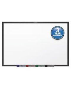 Quartet Standard Melamine Dry-Erase Whiteboard, 72in x 48in, Aluminum Frame With Black Finish