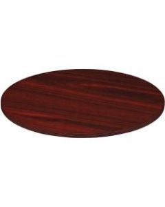 Lorell Chateau Series Round Conference Table Top, 4ftW, Mahogany