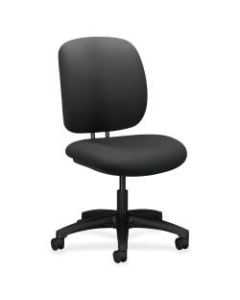 HON ComforTask 5900 Series Armless Task Chair, Iron Ore/Black