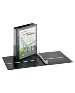 Office Depot Brand EasyOpen ClearVue Locking Slant-D Ring 3-Ring Binder, 1 1/2in D-Rings, Letter Size, Black