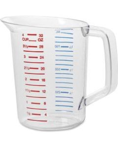 Rubbermaid Commercial Bouncer 1 Quart Measuring Cup - 7.61 fl oz - 1 Each - Clear - Polycarbonate