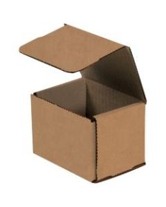Office Depot Brand Corrugated Mailers, 4in x 3in x 3in, Kraft, Pack Of 50