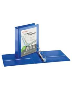 Office Depot Brand EasyOpen ClearVue Locking Slant-D Ring 3-Ring Binder, 2in D-Rings, Letter Size, Blue