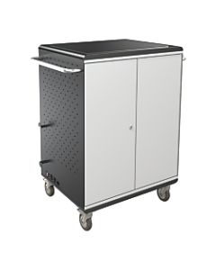 Balt A La Cart Steel Tablet Security And Charging Cart, 36.75in x 31.75in x 20.13in, Gray, 27698A