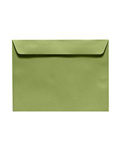 LUX Booklet 9in x 12in Envelopes, Gummed Seal, Avocado Green, Pack Of 500