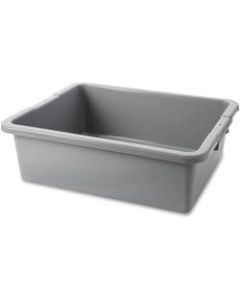Rubbermaid Commercial Undivided Bus/Utility Box - 28.5 quart Utility Box - Plastic - Storing - Dishwasher Safe - Gray - 1 Piece(s) Each