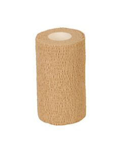 Medline Caring Non-Sterile Latex Self-Adherent Wraps, 3in x 5 Yd., Tan, Pack Of 24