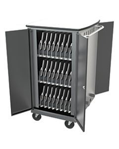 Balt iTeach Steel High-Capacity Sync And Charge Cart, 40 1/4inH x 20 1/4inW x 27inD, Gray
