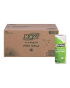 Marcal Small Steps 1-Ply Paper Towels, 100% Recycled, 60 Sheets Per Roll, Pack Of 15 Rolls