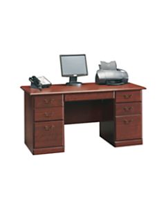 Sauder Heritage Hill 60inW Executive Desk, Classic Cherry