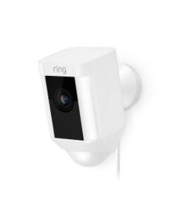Ring Spotlight Cam Wired Security Camera, White