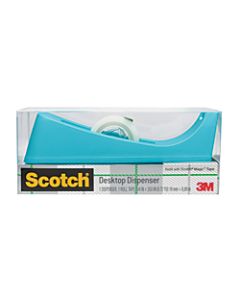 Scotch Desk Tape Dispenser, 100% Recycled, Assorted Colors