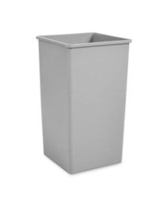 Rubbermaid Commercial 50-Gallon Square Container - 50 gal Capacity - Square - Crack Resistant, Durable, Compact, Rugged - 34.3in Height x 19.5in Width x 19.5in Depth - Plastic - Gray - 1 Each