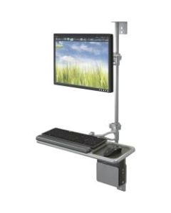 Balt Economy Workstation Wall Mount, 51.25in x 25.63in x 31in, Black, 90377