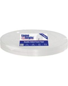 Tape Logic 5600 Double-Sided Foam Tape, 1in x 108ft, White, Case Of 2