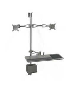 Balt Monitor Arm For Economy Wall Mount Workstation, 4.75in x 19.5in x 3in, Black, 90378