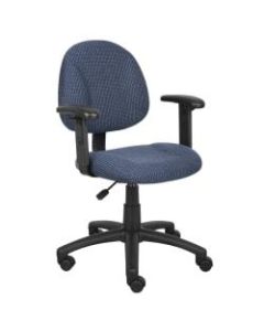 Boss Posture Mid-Back Task Chair, Black/Blue