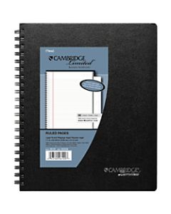 Cambridge Limited Business Notebook, 8 1/2in x 11in, 1 Subject, Legal Ruled, 96 Sheets, Black (06100)