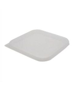 Cambro CamSquare Lid, 4 Qt, 1/2inH x 7 5/16inW x 7 5/16inD, White