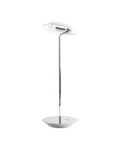 Koncept Royyo LED Desk Lamp, 17-7/16inH, Chrome/Chrome Felt Base Plate