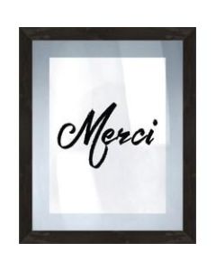 PTM Images Framed Art, Merci, 22 3/4inH x 18 1/4inW