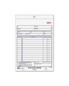 Rediform 2-part Carbonless Purchase Order Book - 50 Sheet(s) - 2 PartCarbonless Copy - 5 1/2in x 7 7/8in Sheet Size - Assorted Sheet(s) - Blue Print Color - 1 Each